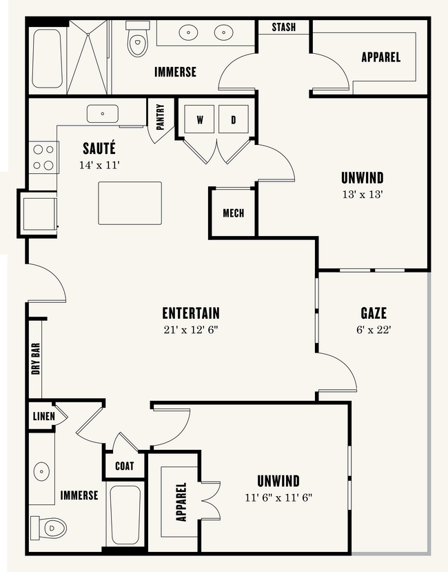 Unit 2038 2038 floor plan